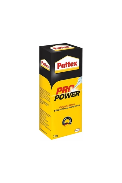 Pattex | Pro Power Süper Japon Yapıştırıcı, 15 gr, Hızlı ve Güçlü Yapışma, Çok Amaçlı Kullanım ürün görseli 1