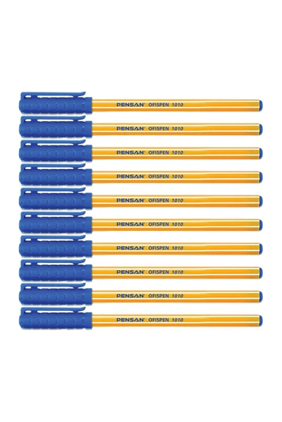 Pensan Mavi Ballpoınt Pen 1.0mm 10 Adet Tükenmez Kalem ürün görseli 1