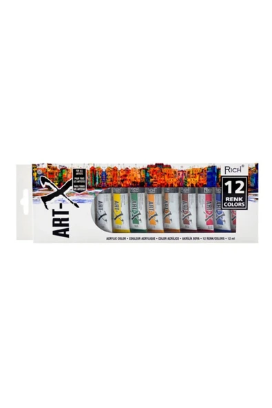 Rich Supertrend Supertrend Akrilik Boya Seti 12 Ml.x 12 Renk Tüp (ARTX-012-07521) ürün görseli 1