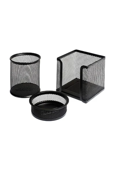 MEKAFİX Metal Perfore 3`lü Set Siyah Fx ürün görseli 1