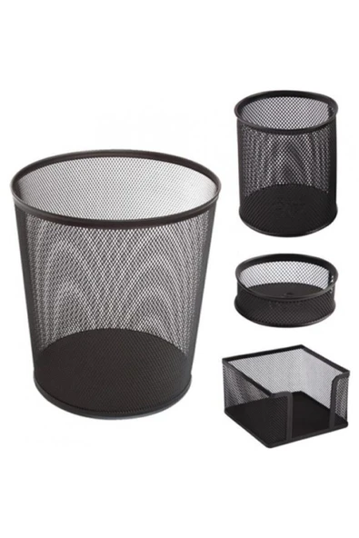 Globox Metal Ofis Seti 4'lü Çöp Kutulu Glb001 Fx ürün görseli 1