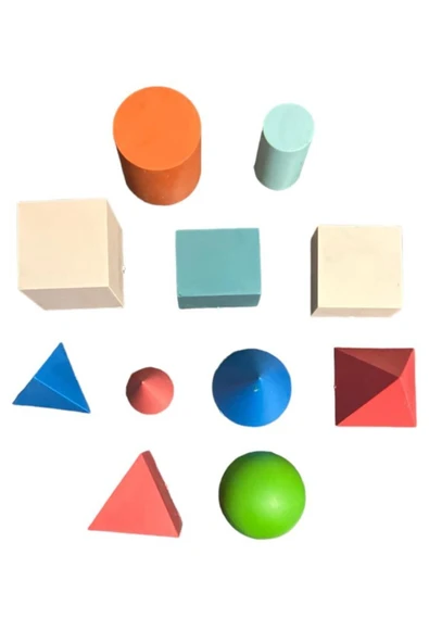 SIFIR312 11 Parça Geometrik Şekiller Eğitici Geometrik Şekiller İlkokul ve Okul Öncesi Eğitici Matematik Seti - Resim 4
