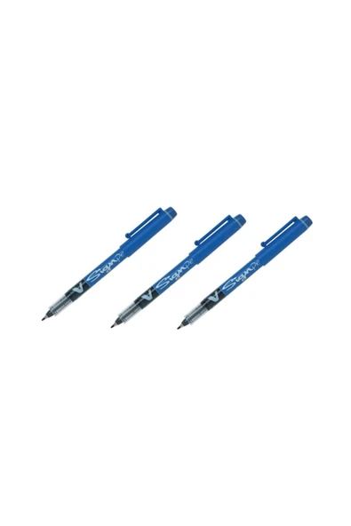 Pilot V-signpen Keçe Uçlu Mavi 3 Adet ürün görseli 1