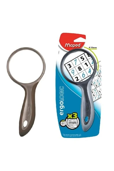 Maped Ergologic Büyüteç*3 75mm Çap Gri ürün görseli 1