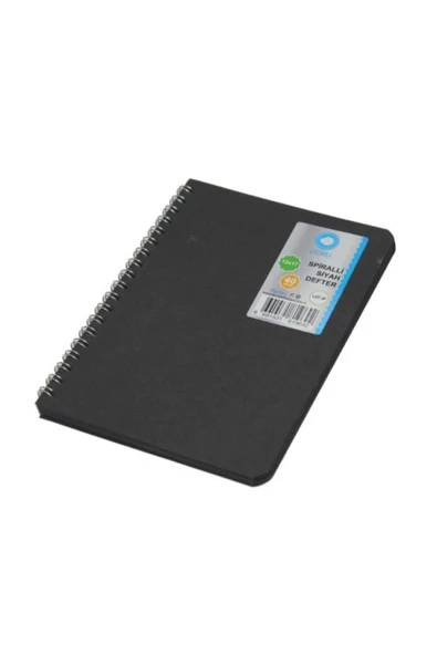 DORU Siyah Eskiz Defteri 12x17 Cm 40 Yaprak 120 gram Dikişli Siyah Defter Ivory Sketchbook Side ürün görseli 1
