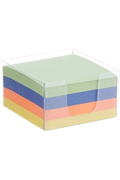 MEKAFİX Plastik Kutulu Renkli Küp Blok 8.5x8.5cm Kx ürün görseli 1