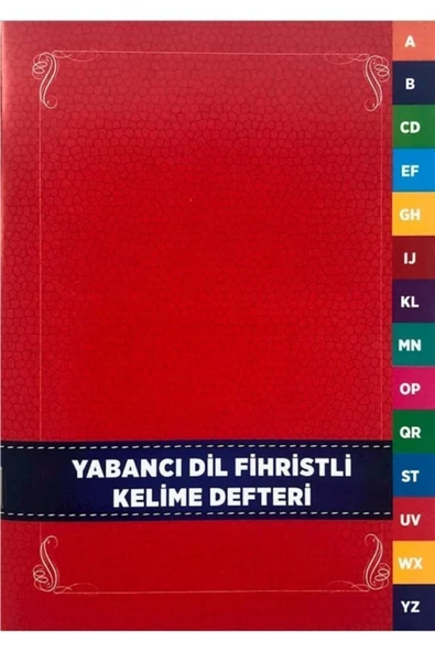 Karatay Yayınları 4e Yabancı Dil Kelime Defteri Fihristli 14x19 Cm Karton Kapak 48 Yaprak 153-08-4459 ürün görseli 1