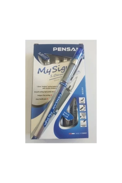 Pensan My Sign Imza Jel Kalem 1mm Mavi 12li Kutu ürün görseli 1