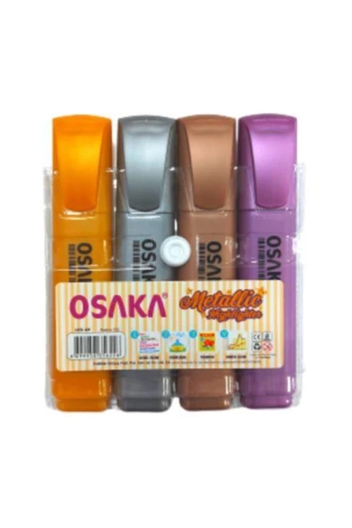 Osaka Metalik Fosforlu Kalem 4 Adet (PAKET) F.k ürün görseli 1