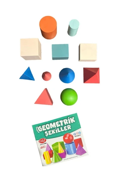 SIFIR312 11 Parça Geometrik Şekiller Eğitici Geometrik Şekiller İlkokul ve Okul Öncesi Eğitici Matematik Seti - Resim 3