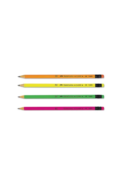 Faber Castell Candy Silgili Kurşun Kalem 4'lü Paket ürün görseli 1