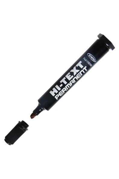 Edding Hi-tex Kesik Uç Siyah Marker Kalem 830 - Resim 2