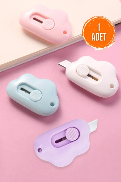 Factorial Mini Maket Bıçağı Falçata Ultra Keskin Kargo Açma Bıçağı Anahtarlık Kırtasiye Ofis Malzemeleri ürün görseli 1