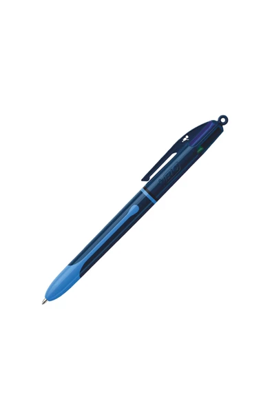 Bic 4 Colours Smooth Lacivert Gövdeli 4 Renkli Tükenmez Kalem ürün görseli 1
