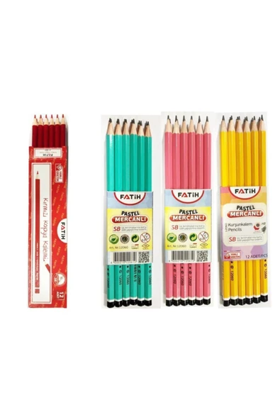 Fatih Pastel Mercanlı Kurşun Kalem Ve Kırmızı Kopya Kalemi Ofisinn No : 41 ürün görseli 1