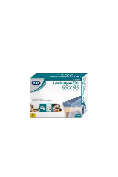 Mas MAS Mas Laminasyon Filmi 125 Mic 65x95 7702 100'lü Paket ürün görseli 1