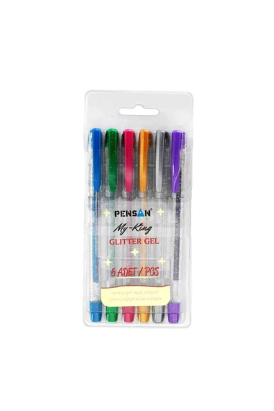 Pensan 2227 My-king Neon (FOSFORLU) Jel Tükenmez Kalem 1,0 Mm (6 RENK SET) Pe02227jk00n6 ürün görseli 1