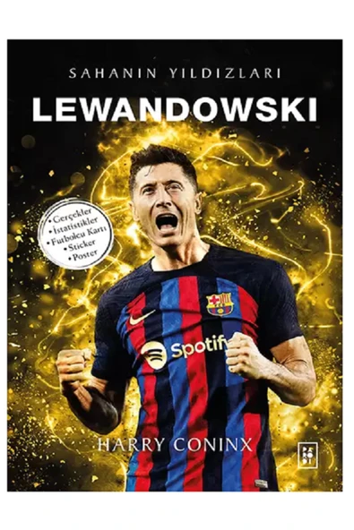 Evrensel İletişim Yayınları LEWANDOWSKİ - Sahanın Yıldızları ( Büyük Poster Sticker Futbolcu Kartları HEDİYELİ ) 120 Sayfa ürün görseli 1