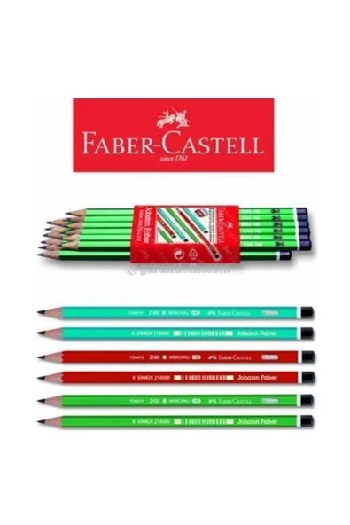 Faber Castell Mercanlı Kurşun Kalem 12'Adet ürün görseli 1