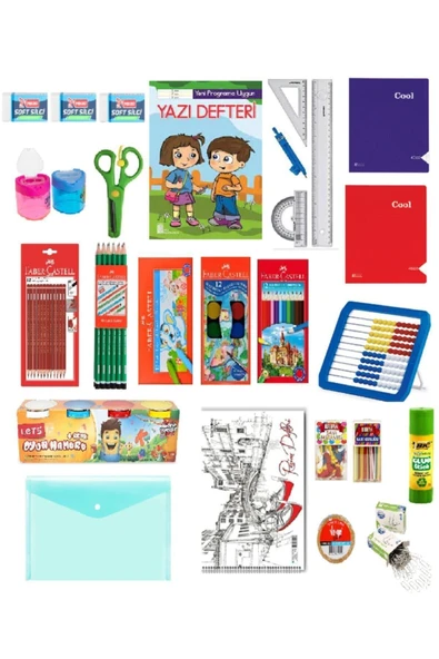 Faber Castell Faber 1. Sınıf Okul Kırtasiye Seti 21 Parça Okula Başlıyorum Seti ürün görseli 1