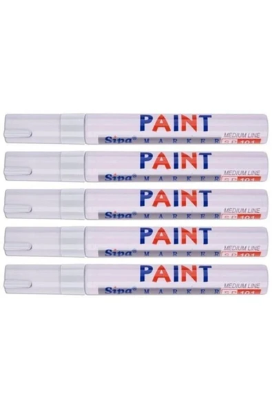 PAINT 5 Adet Beyaz Rötüş Ve Derz Boyama Kalemi ürün görseli 1