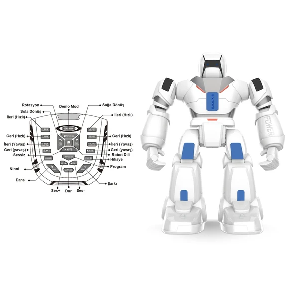 Vardem Şarjlı İnteraktif Hareketli Dansçı Robot G16 - Resim 2
