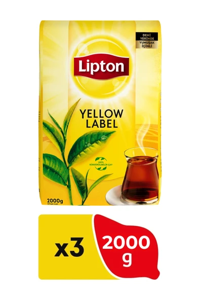 Lipton Yellow Label Dökme Çay 2000 gr x 2 Adet - Resim 3