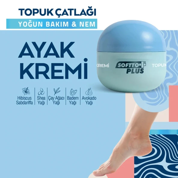 Softto Plus Topuk Çatlağı ve Ayak Kremi 100 ml ürün görseli 1