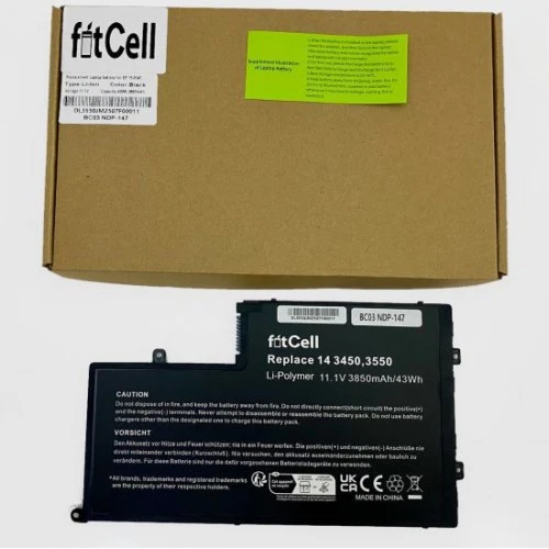 FitCell Dell 01V2F6 uyumlu Laptop Notebook Batarya - Pil ürün görseli 1