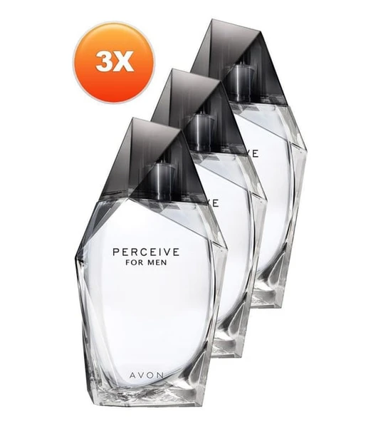 AVON PERCEIVE ERKEK PARFÜM 100 ML lik ÜÇLÜ SET ürün görseli 1