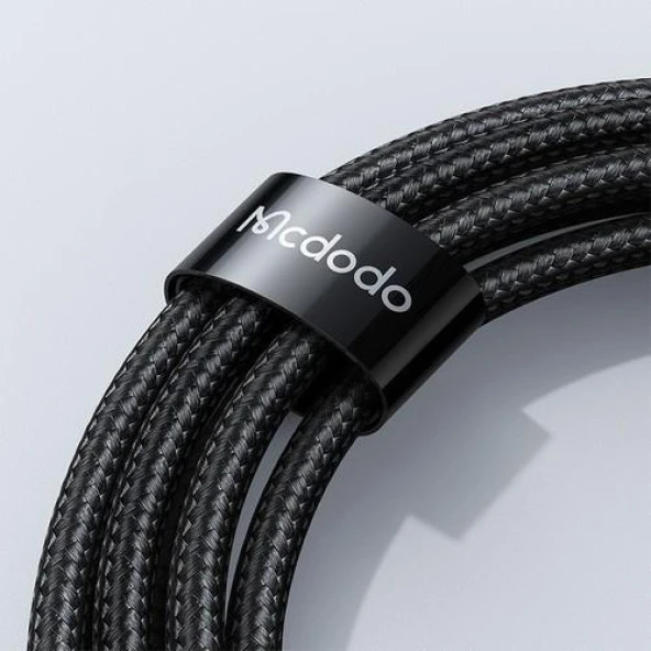 Mcdodo CA-1100 100W TypeC TypeC Led Ekran  Data Şarj Kablo 1.2M Siyah - Resim 4