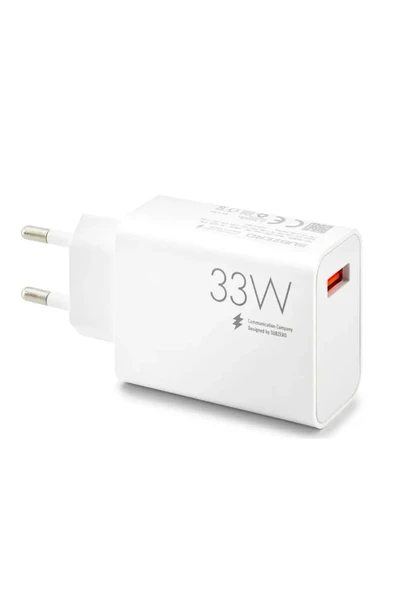 Mi 11 Lite Uyumlu Şarj Aleti 33W HIZLI Şarj Adaptör Tek Başlık ürün görseli 1