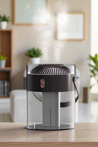 2,6L Kablosuz Hava Nemlendirici Ultrasonik Buhar Makinesi Çift Sprey Aroma Difüzörü LED Işık 2000mAh ürün görseli 1