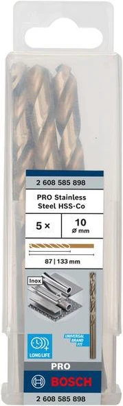 HSS-Co Metal Matkap Ucu10*133 mm, 5li ürün görseli 1