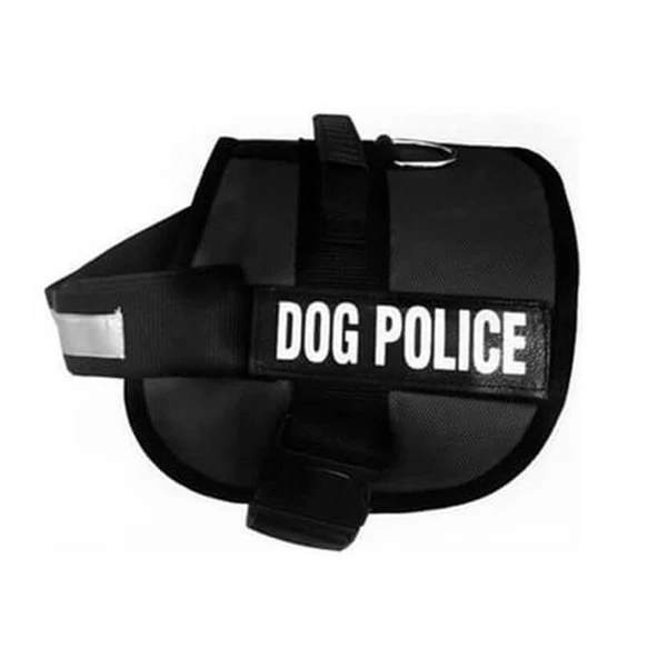 Pet Pretty Siyah Dog Police Göğüs Tasması Small ürün görseli 1