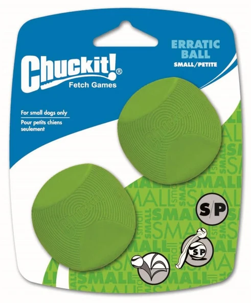 Chuckit! Erratic Ball 2'li Köpek Oyun Topu Küçük Boy ürün görseli 1