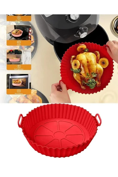 Airfryer Uyumlu Silikon Pişirme Kabı Yapışmaz, Isıya Dayanıklı ürün görseli 1