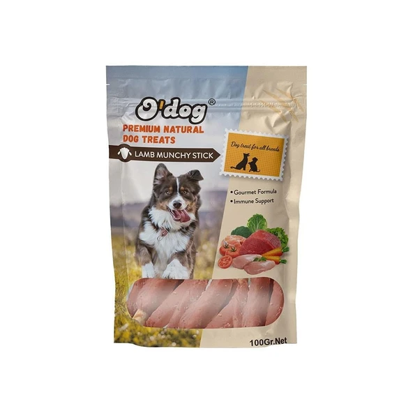O Dog Kuzu Etli Sargılı Kemik Köpek Ödülü 100 Gr ürün görseli 1