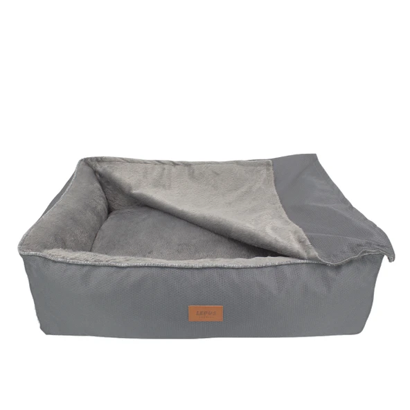 Lepus Winter Bed Kedi Köpek Yatağı Gri Medium ürün görseli 1