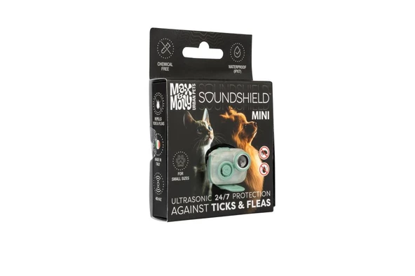 Max Molly Soundshield MINI Ultrasonik Pire ve Kene Kovucu Tasma Siyah ürün görseli 1