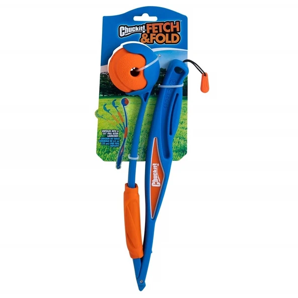 Chuckit! Fetch Fold Katlanabilir Top Fırlatıcı Fetch Ball Hediyeli ürün görseli 1