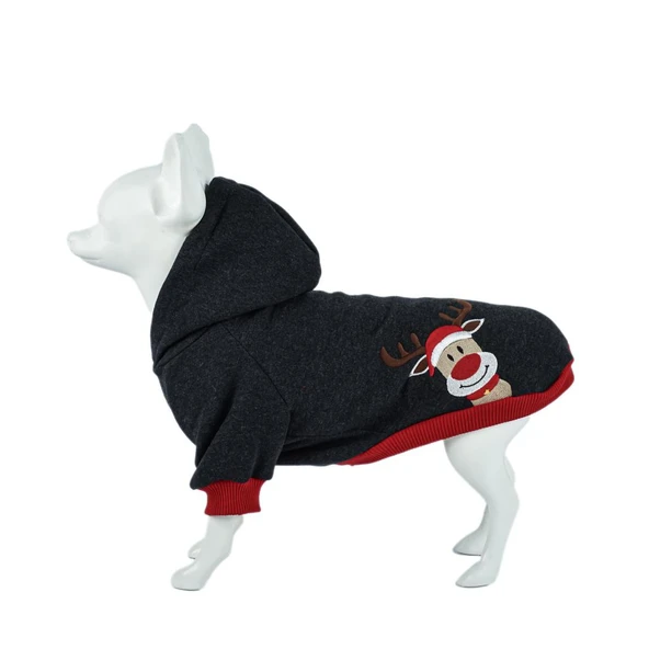 Kuccu Kuccu Geyik Nakışlı Köpek Sweatshirt XXLarge ürün görseli 1