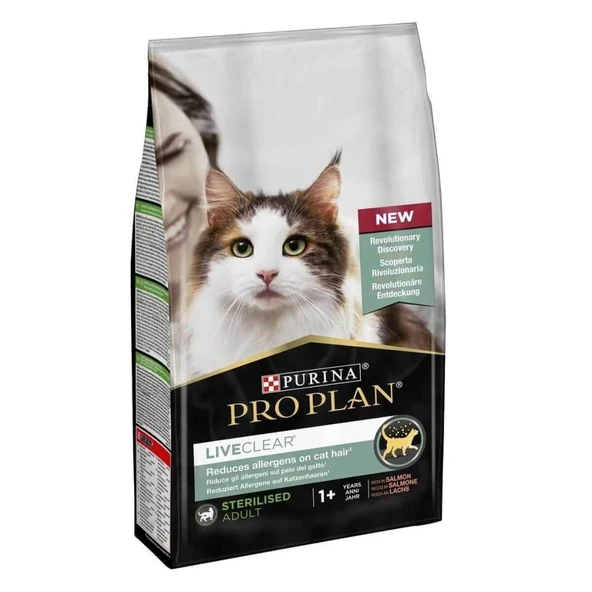 ProPlan LiveClear Sterilised Somonlu Kısır Kedi Maması 1.4 Kg ürün görseli 1