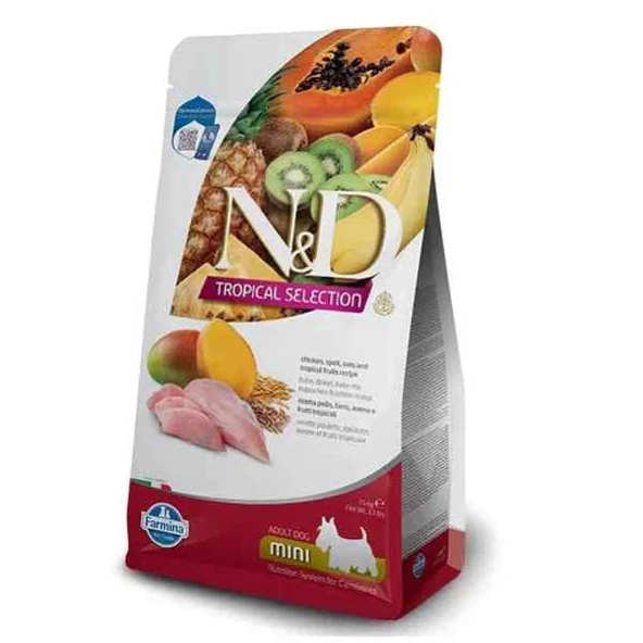 N&D Tropical Selection Tavuklu Küçük Irk Yetişkin Köpek Maması 1,5 Kg ürün görseli 1