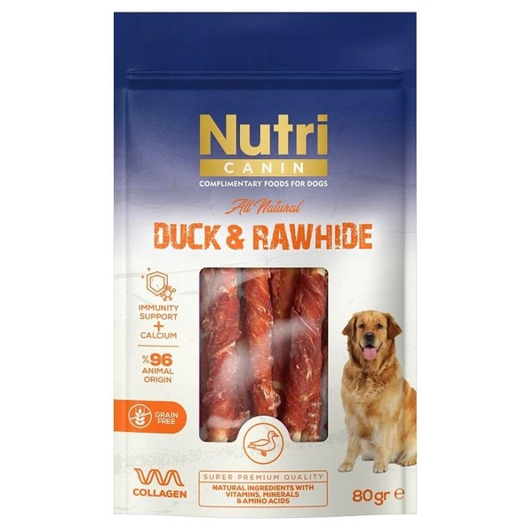 Nutri Canin Ördek Eti Sarılı Kemik Small 80 Gr ürün görseli 1
