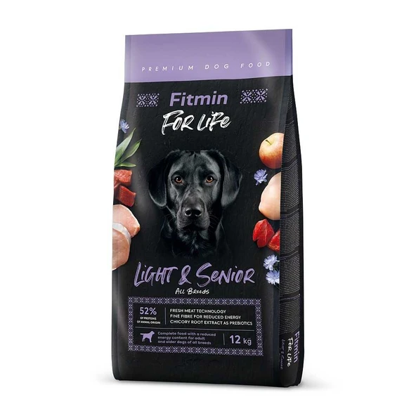 Fitmin For Life Light Senior Yaşlı ve Kilolu Yetişkin Köpek Maması 12 Kg ürün görseli 1