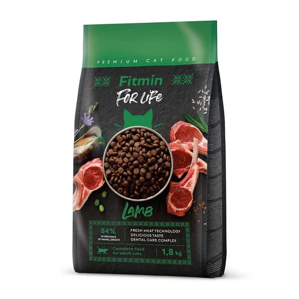 Fitmin Forlife Yetişkin Kuzu Etli Kedi Maması 1,8 Kg ürün görseli 1
