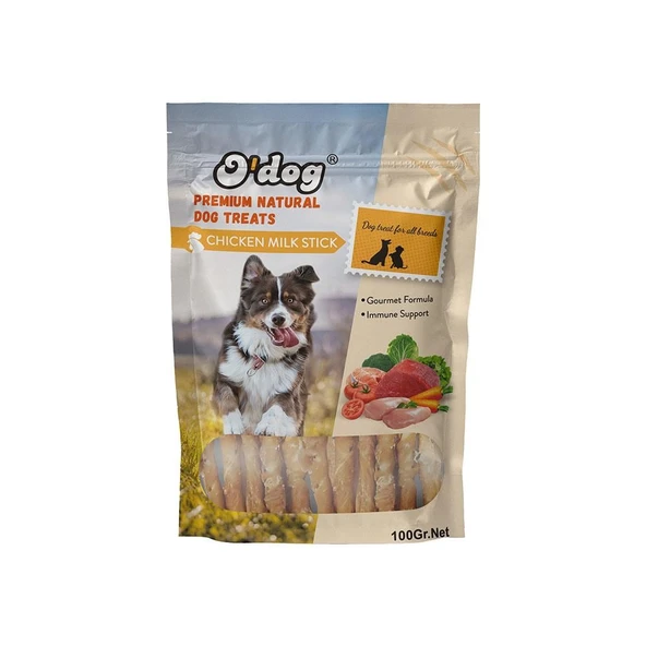 O Dog Tavuklu Süt Aromalı Çubuk Köpek Ödülü 100 Gr ürün görseli 1