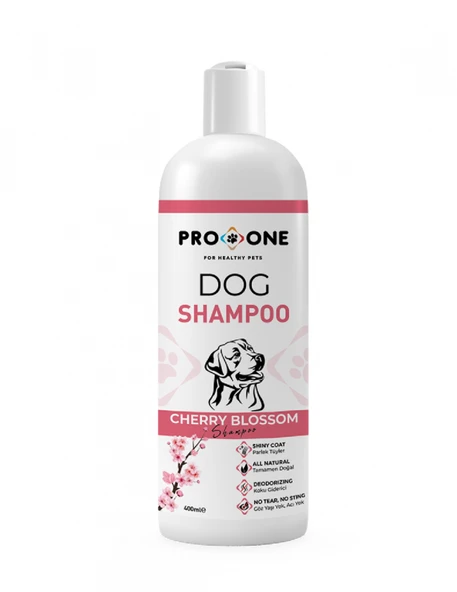 Pro One Köpekler için Kiraz Çiçeği Özlü Şampuan 400 ml ürün görseli 1