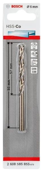 Bosch HSS-Co Metal Matkap Ucu 6*93 mm 1li ürün görseli 1